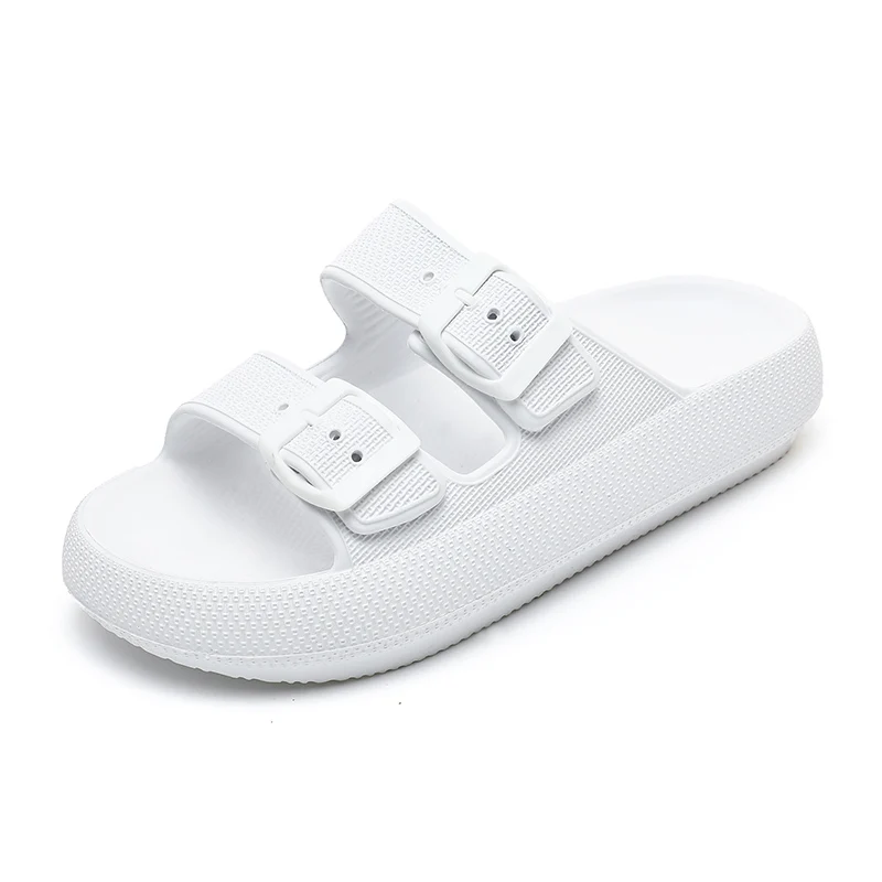Weiße Bloom-Sandalen