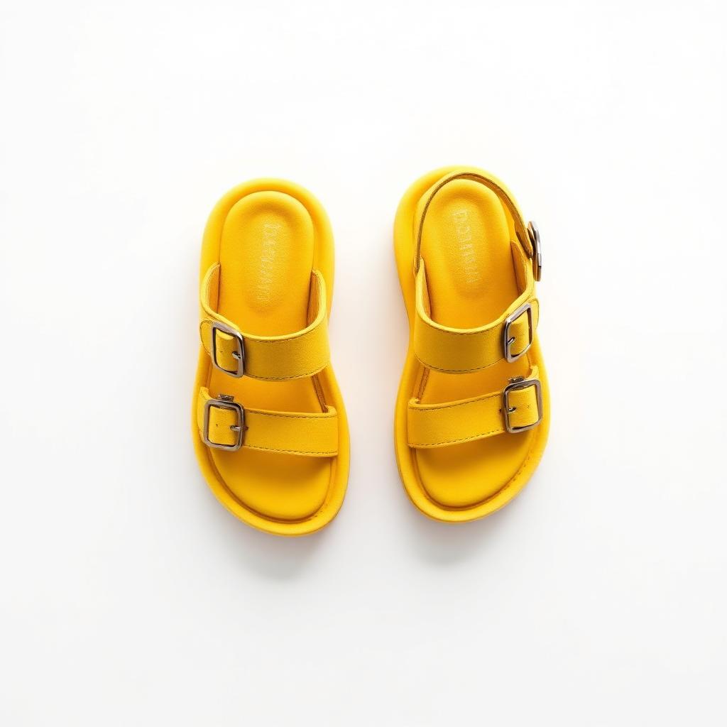 Gelbe Bloom-Sandalen