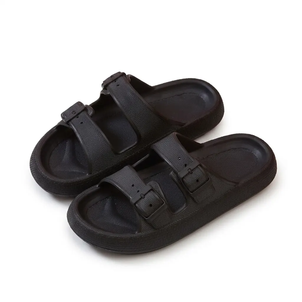Schwarze Bloom-Sandalen