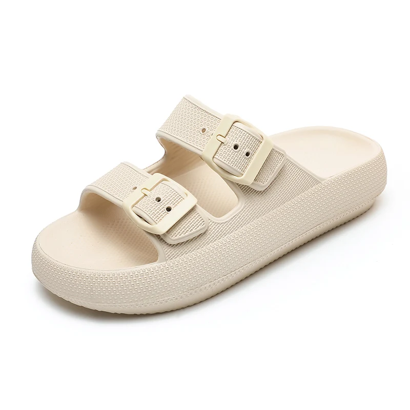 Beige Bloom-Sandalen